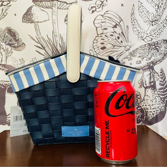 • NWT KATE SPADE PICNIC 3D BASKET FLUTTER FLY BUTTERFLY BASKET BIFOLD WALLET SET - Picture 11 of 14